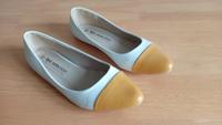 Damenschuhe Schuhe Ballerina CA Wei0/Camel bpc Bonprix Sachsen - Grimma Vorschau
