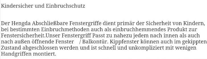 Fenstergriffe abschließbar in Alfter