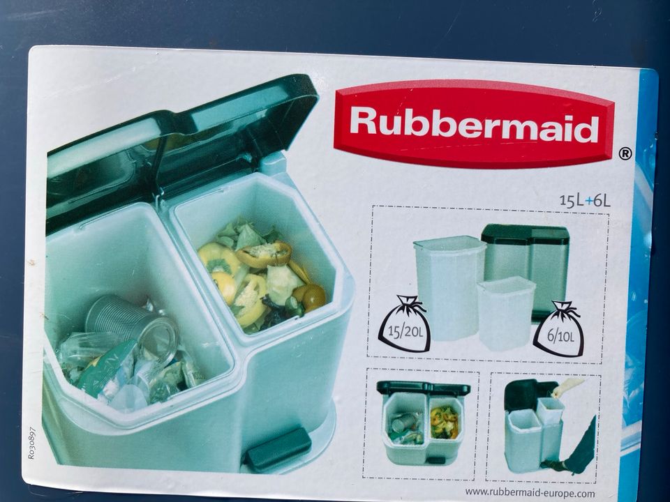 Curver Duo Rubbermaid Tretmülleimer 21l, zwei Behälter in Wolfsburg