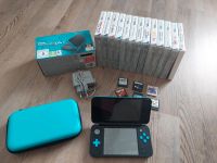 New Nintendo 2DS XL türkis schwarz mit Tasche, 19 Spielen Thüringen - Oberheldrungen Vorschau