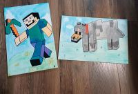 2 Minecraft Bilder 40x60  Acryl auf Leinwand Nordrhein-Westfalen - Velbert Vorschau