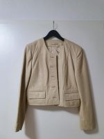 Echtlederjacke beige creme Lederjacke vintage style Hessen - Maintal Vorschau