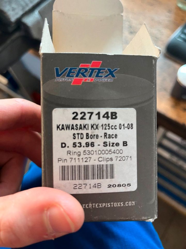 Kawasaki Kx 125 2001-2008 Kolben 2 Takt neu Vertex Kolben in Saaldorf-Surheim