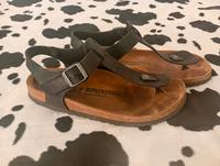 Birkenstock Kairo Sandalen 41 schwarz Leder schmal Berlin - Lichtenberg Vorschau