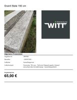 Granit Stelen 150 cm Baden-Württemberg - Rheinhausen Vorschau