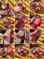 Crocs Schlappen Sandalen 8 c 9 rosa Badeschlappen Schuhe Frankfurt am Main - Nordend Vorschau