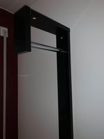 Wandgarderobe / schwarz mit chrom / 180x10x33 Bayern - Untermeitingen Vorschau