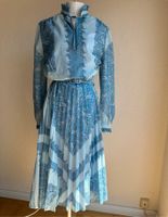 Vintage Kleid Chiffon Paisley blau S 36 70er 80er Rheinland-Pfalz - Schifferstadt Vorschau