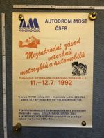 Plakat Autodrom Most ČSFR 1992 Veteranen-Fahrzeug-Verband Bremen - Oberneuland Vorschau