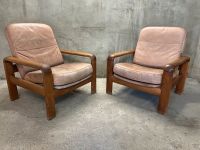 2x Teak / Leder Sessel von Dyrlund 70er-80er Jahre Hannover - Döhren-Wülfel Vorschau