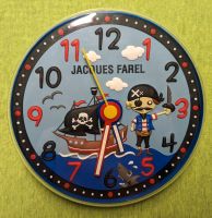 Wanduhr Kinder/Jungen Jacques Farel blau Pirat Seeräuber leise 3D Sachsen - Ottendorf-Okrilla Vorschau