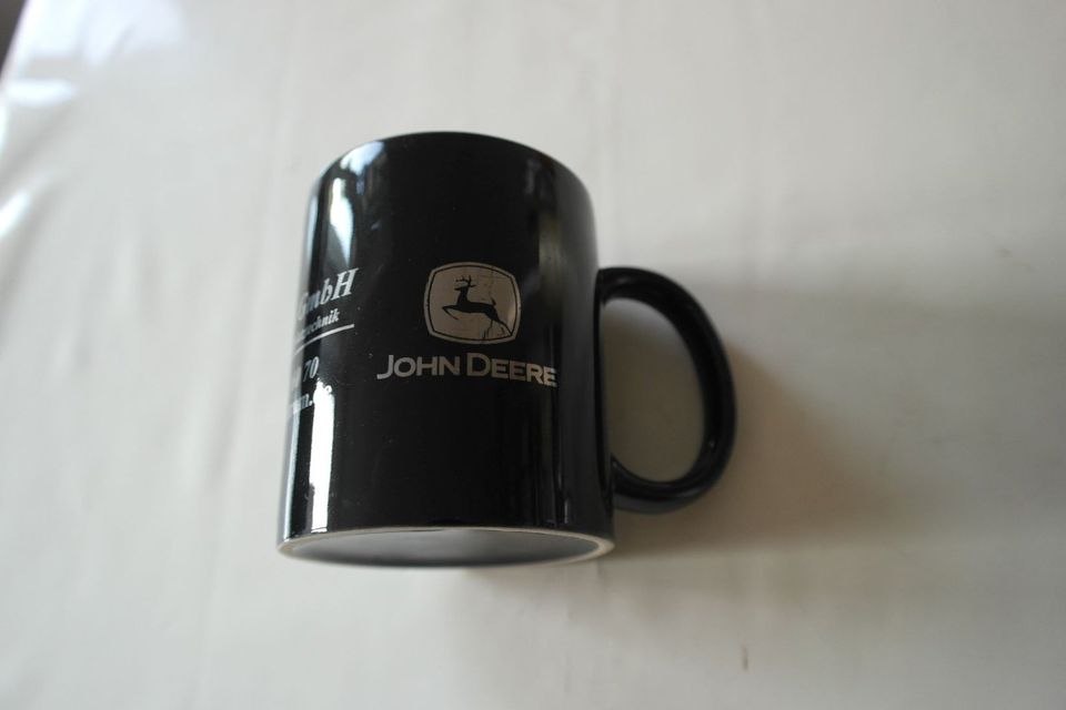 2 Kaffeebecher Kaffeepott Tasse John Deere u Kawasaki Werbeträger in Künzell
