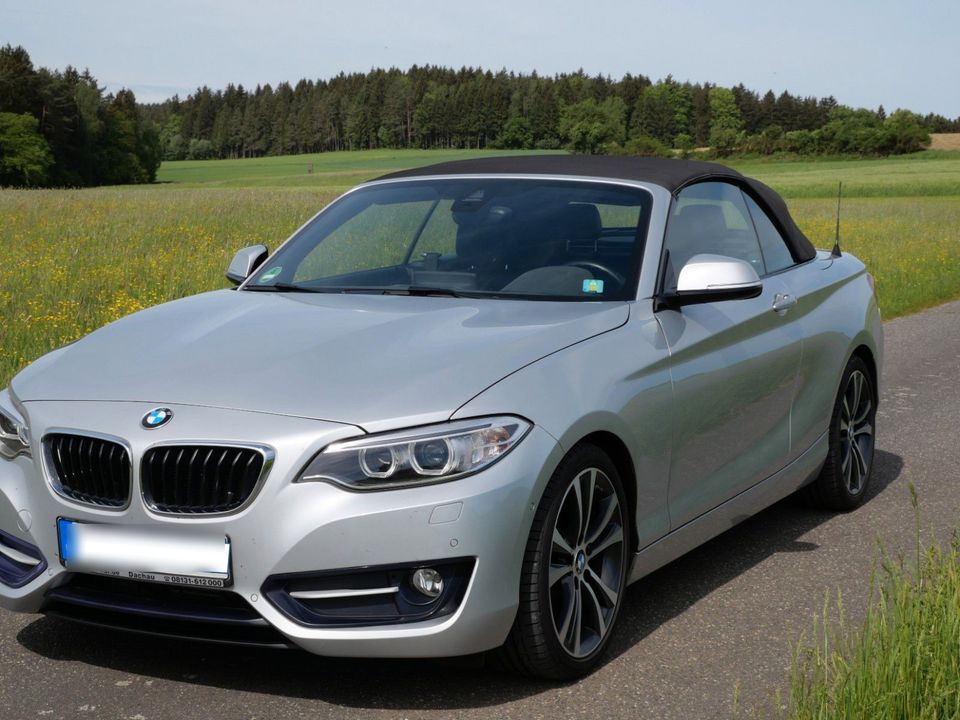 BMW 225d Steptronic Cabrio Sport Line Sport Line in Neukirchen bei Sulzbach Rosenberg