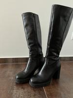 Damen schwarze Leder Stiefel Leipzig - Leipzig, Zentrum Vorschau