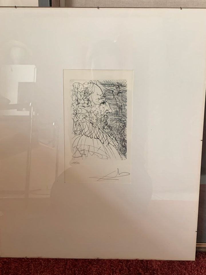 Salvador Dali El Greco Radierung 18/30 mit ORIGINAL Unterschrift in Hamburg