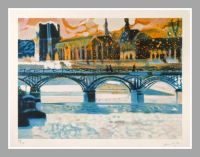 KUNST ✅ Paul Ambille »Paris / Le pont neuf« Farblithographie Hannover - Südstadt-Bult Vorschau