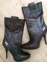Guess Leder highheel Stiefelette Gr. 40, NEU! Reg. Preis 290€ Niedersachsen - Wietzendorf Vorschau
