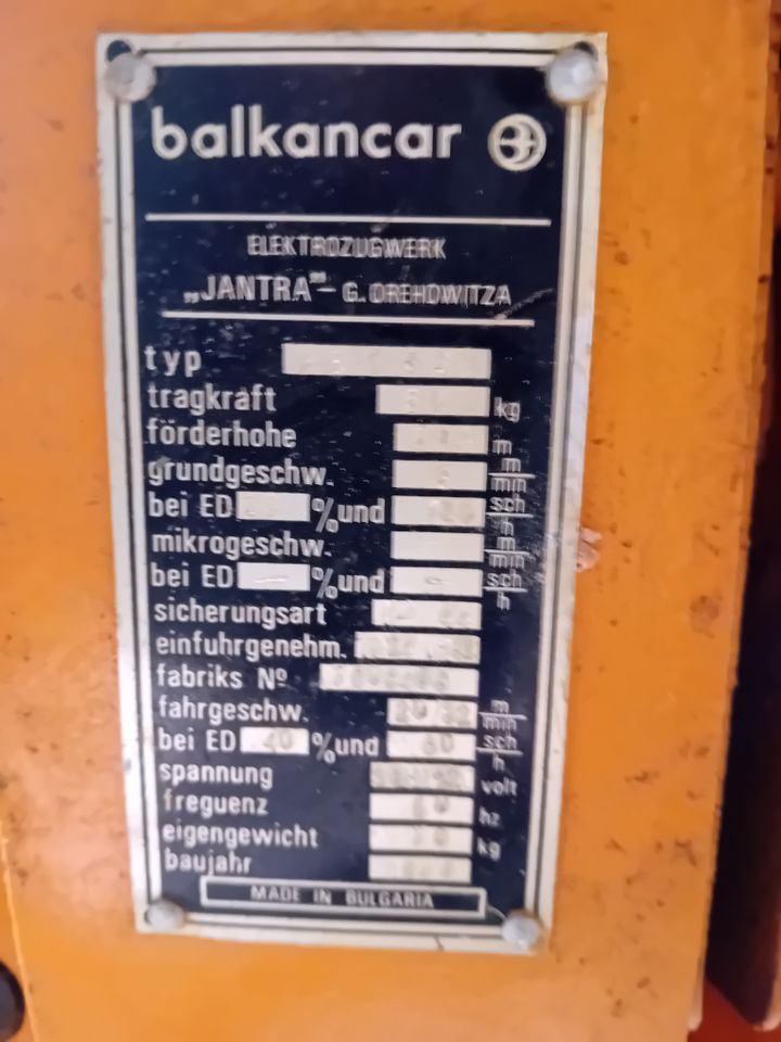 Kettenaufzug  Hallenkran in Meiningen