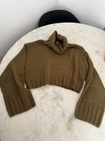 Cropped Rollkragenpullover von h&m in khaki grün Baden-Württemberg - Rheinstetten Vorschau