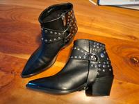 Cowboy-/Bikerstiefel Copenhagen Shoes Gr. 37 Leder neuwertig Bayern - Karlsfeld Vorschau