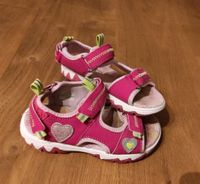 Sandalen 28 pink Herz-Motiv rosa pink Glitzer Trekking Klettversc Bayern - Burgberg Vorschau