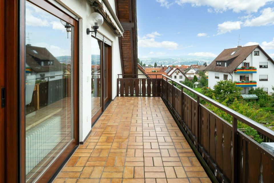 Traumhafte Maisonette-Wohnung mit schöner Ausstattung, 2 Balkone in Konstanz