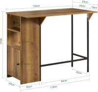 Bartisch Esstisch mit erweiterbarer Arbeitsfläche ca.: 120x95x(45 Rheinland-Pfalz - Andernach Vorschau