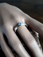 Silberring mit 14k Gold 925 Sterling Opal Opalring Gr 56 57 58/59 Hessen - Bad Sooden-Allendorf Vorschau