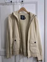 Helle Sweatjacke mit Kapuze und Tedyfleecefutter Mitte - Wedding Vorschau