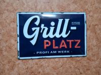 Blechschild Grillplatz / grillen / Familie Bayern - Deining Vorschau