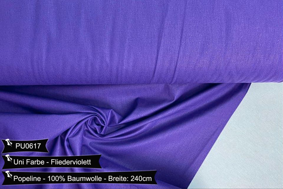 Uni Farben Doppelbreit 240cm VERSANDFREI Popeline Baumwollstoff Weihnachten Stoffe Meterware ab 50cm Baumwolle Bastelstoffe Hochwertige Patchwork Basteln Dekostoffe Deko Stoff Öko-Tex in Leipzig