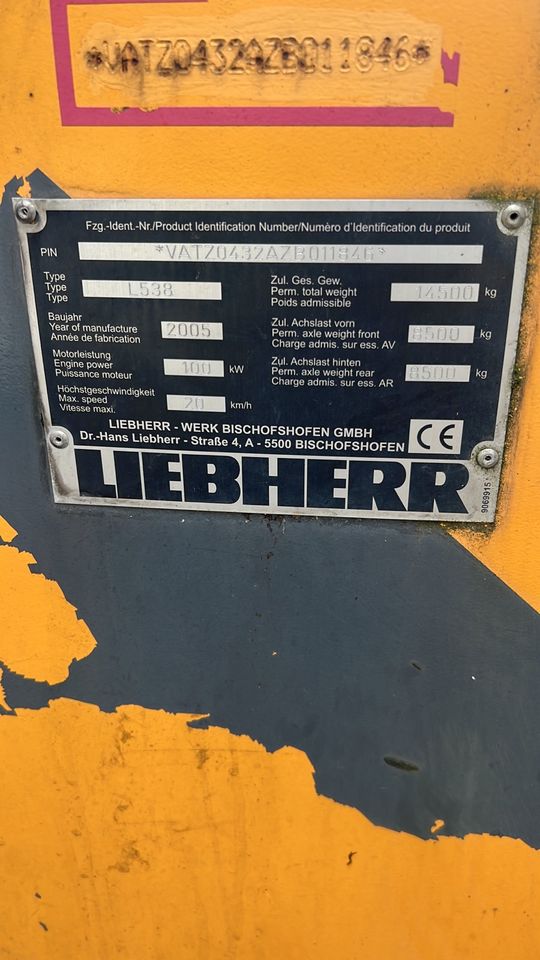 Liebherr L538 komplett oder als Ersatzteile in Schifferstadt