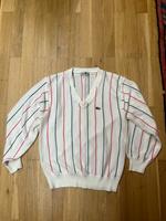 Lacoste Pullover Retro XL / L weiß gestreift Hessen - Kirtorf Vorschau