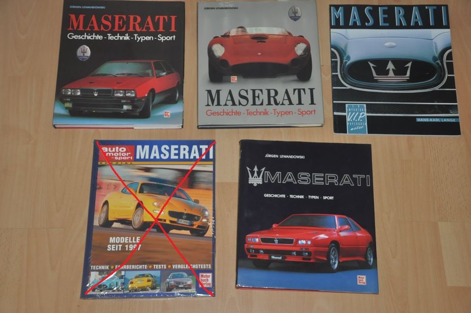 Maserati 4 Bücher. Lewandowski. Motorbuch in Wolfsburg