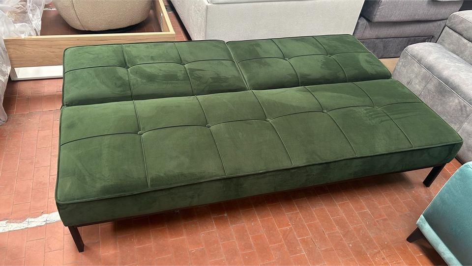 ❌-50%❌Samt-Schlafsofa  (3-Sitzer) Sofa Couch mit Schlaffunktion| in Ottenhöfen