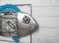 dreidimensionale kunst, Fisch, Metallkunst, Steampunk, Stahl, 3D Neustadt - Hohentor Vorschau