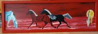 Pferde, Gemälde auf Holz gemalt Niedersachsen - Göttingen Vorschau