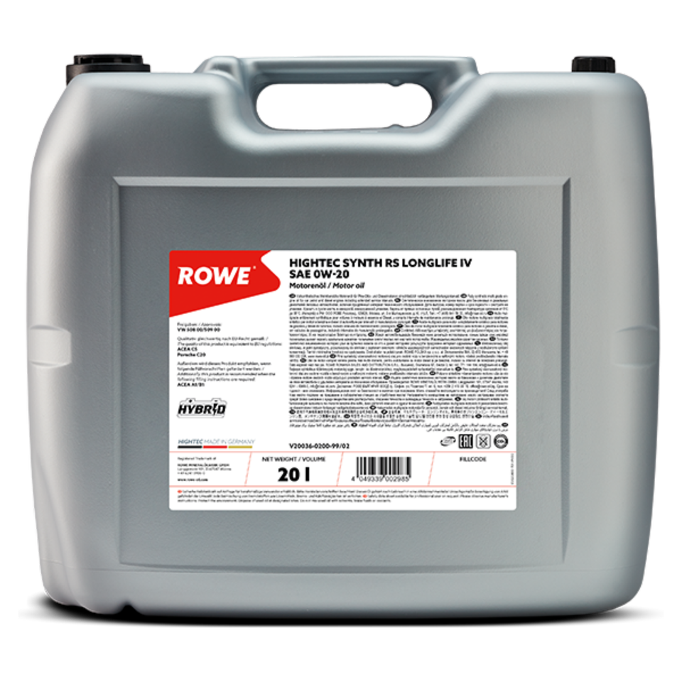 5 L ROWE Motoröl SYNT RS 0W-20 VW/Porsche Freigabe Longlife 4 in Mainz