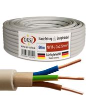 NYM-J 3x2,5mm² Mantelleitung -50Meter Ring NEU ! Nordrhein-Westfalen - Oberhausen Vorschau