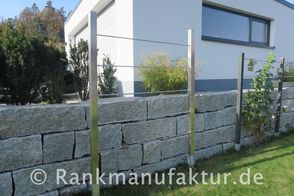 ☘️RANKMANUFAKTUR Design Rankhilfe Rankgerüst Kletterhilfe Rankgitter Spalier Rosenbogen Metall Holz Sichtschutz Garten Terasse Spalierobst Weinrebe Himbeeren Balkon Sichtschutzzaun Hochbeet Pergola ☘️ in Röthenbach