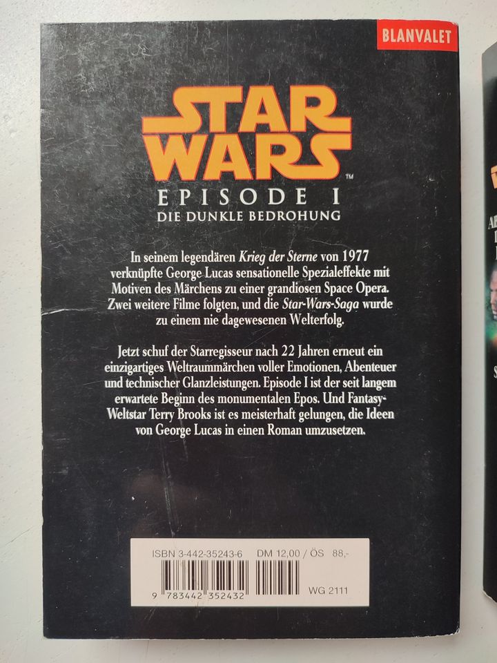 Star Wars dunkle Bedrohung Das Erbe der Jedi Ritter Taschenbuch in Wollmerath