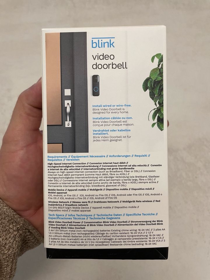 Blink Video Doorbell HD Video Neu OVP in Rustenfelde