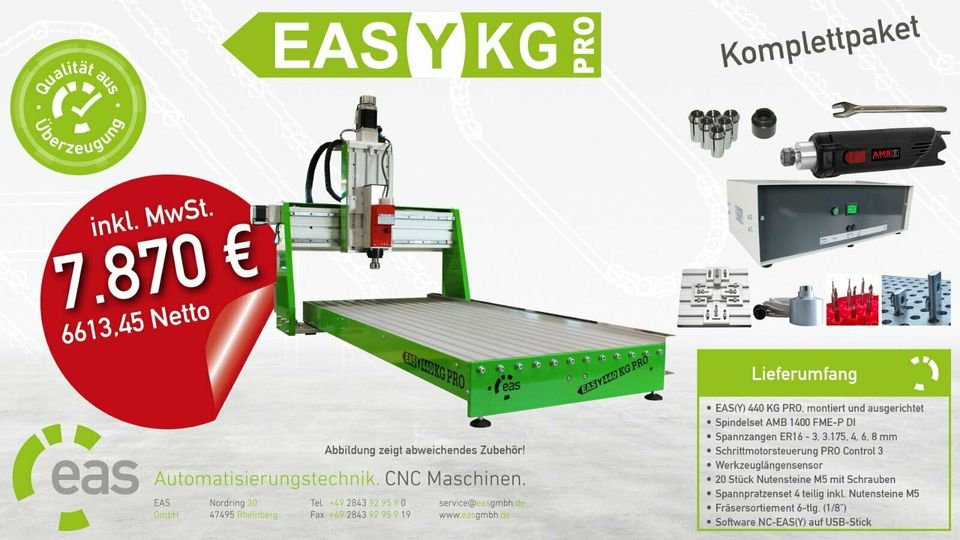 CNC Fräse - EASY 440 KG PRO - EAS GmbH / 7870€* in Rheinberg