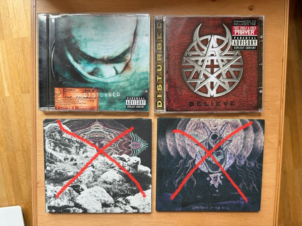 CDs Metal Rock graveyard Disturbed Trivium As I lay Dying in Hamburg