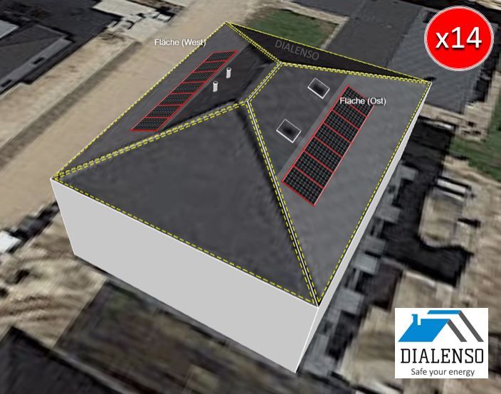 (14x) 6kWp Komplettanlage GoodWe GW6,5KN-ET PLUS (16A) Komplettset PV GW6.5KN-ET JA Solarmodule 430W JAM54D41 Glas-Glas Full Black bifazial  0% MWST Photovoltaik Batteriespeicher Lynx Home F Plus in Rödinghausen