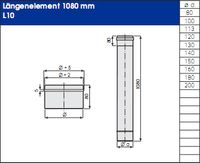 Edelstahlschornstein Schornstein 1080 mm lang 180 mm Durchmesser Nordrhein-Westfalen - Wiehl Vorschau