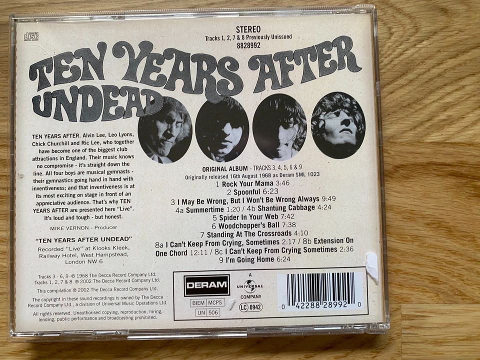 CD TEN YEARS AFTER Undead Deluxe Edition in Albachten