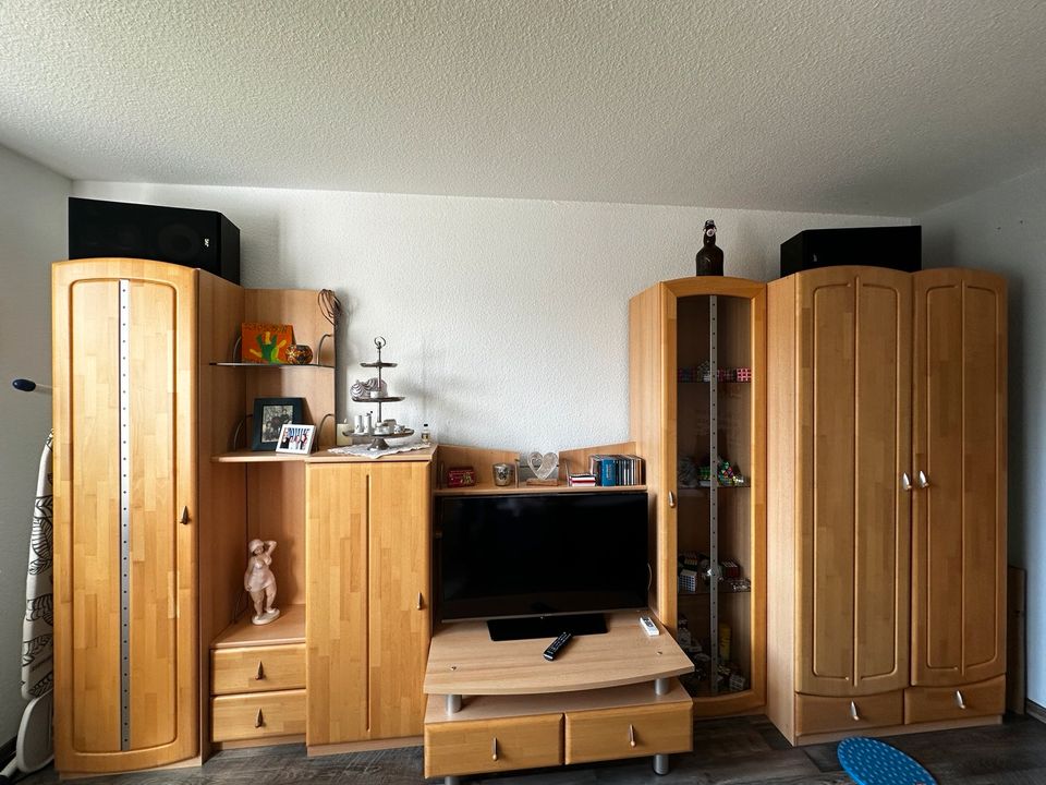 Wohnwand Buche Massivholz Massiv Jugenzimmer in Bünde