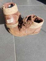 UGG Halb Stiefel Schuhe braun Leder/Wolle +Geschenk Nordrhein-Westfalen - Neuss Vorschau