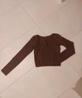 Zara Langarmshirt bauchfrei braun, Größe XS-S Hessen - Wetzlar Vorschau